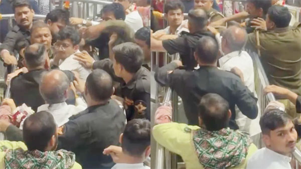 महिला श्रद्धालुओं से बांकेबिहारी मंदिर में सुरक्षाकर्मियों ने की अभद्रता