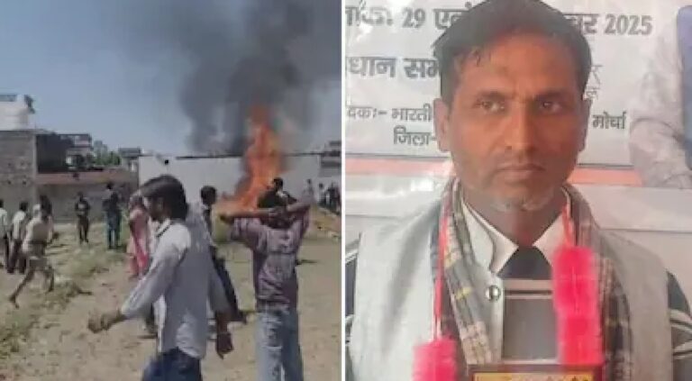 देहरादून में हिंदू युवक की हत्या से तनाव, आगजनी और पत्थरबाजी, आरोपी के घर पर चला बुलडोजर