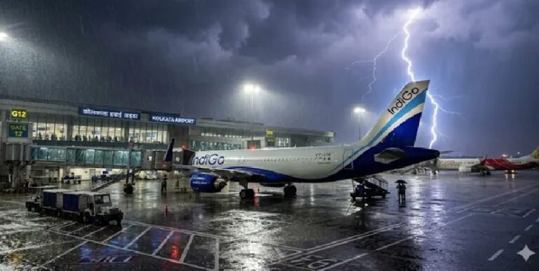 कोलकाता से अगरतला जा रही IndiGo की फ्लाइट पर गिरी बिजली, 147 लोग विमान पर थे सवार