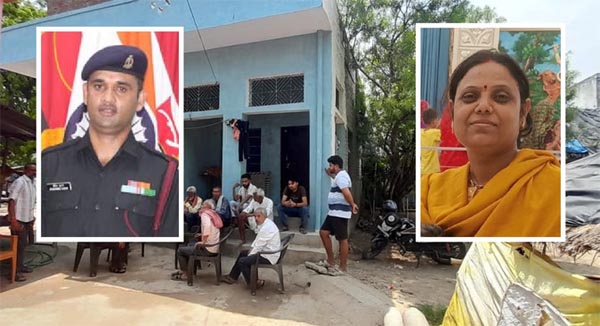 फोन पर बात करने के बाद फंदे से लटकी सूबेदार की पत्नी, पति ने ड्यूटी पर जहर खाया