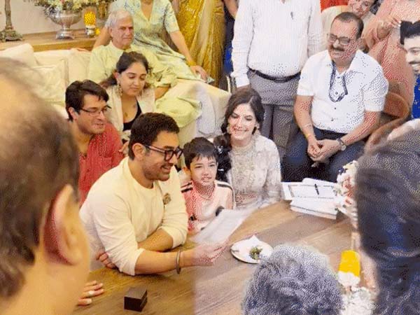 अभिनेता आमिर खान ने गौरी स्प्रैट के साथ रचाई तीसरी शादी