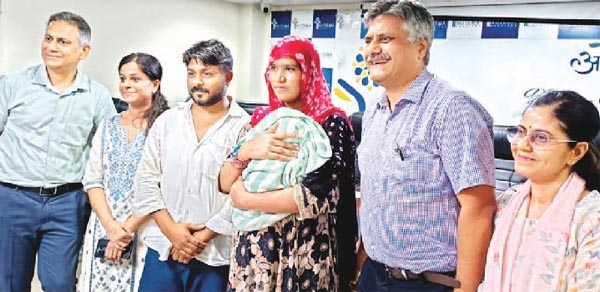 नवजात शिशु की सांस की बंद नलियों का किया सफल ऑपरेशन