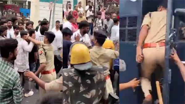 कलेक्ट्रेट के बाहर जाम लगाकर रास्ता रोकने के मामले में 60 प्रदर्शनकारियों पर मुकदमा, 11 पुलिसकर्मी घायल; 7 आरोपी गिरफ्तार