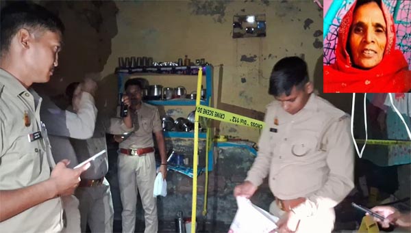 यूपी पुलिस के सिपाही की मां की गला रेतकर हत्या, लूट के बाद वारदात की आशंका